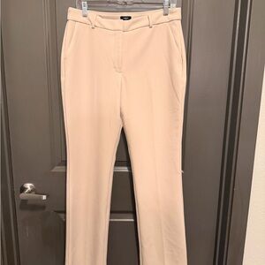 Express Women's Cream boot-Leg Dress Trousers